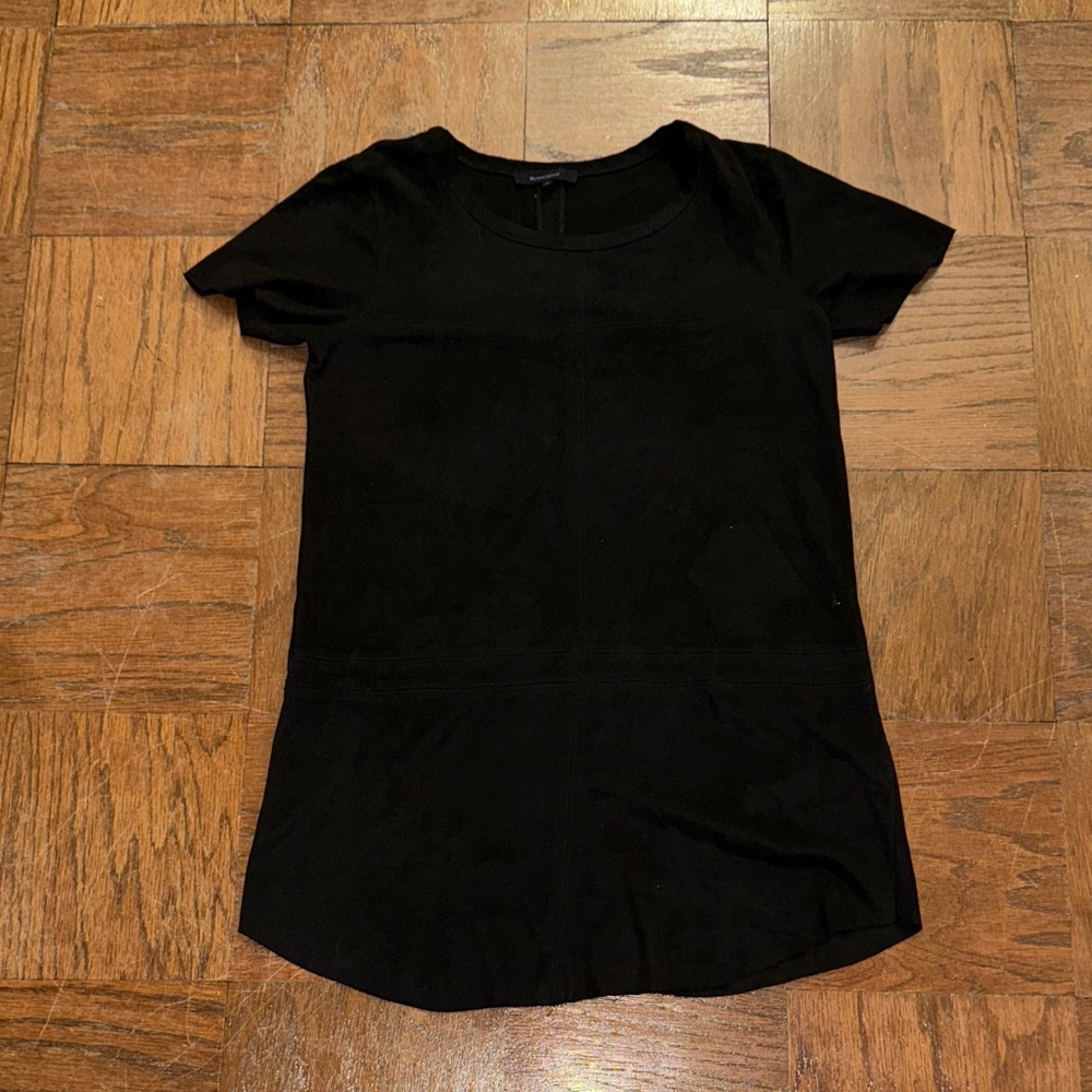 Olivaceous Black Suede Mini Dress Size Medium